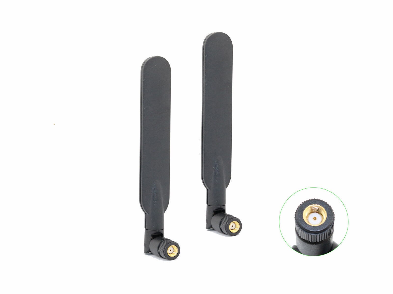 2pcs 6dBi Dual Band WiFi RP-SMA Antenna 2.4GHz 5GHz 5.8GHz Amped Wireless Router