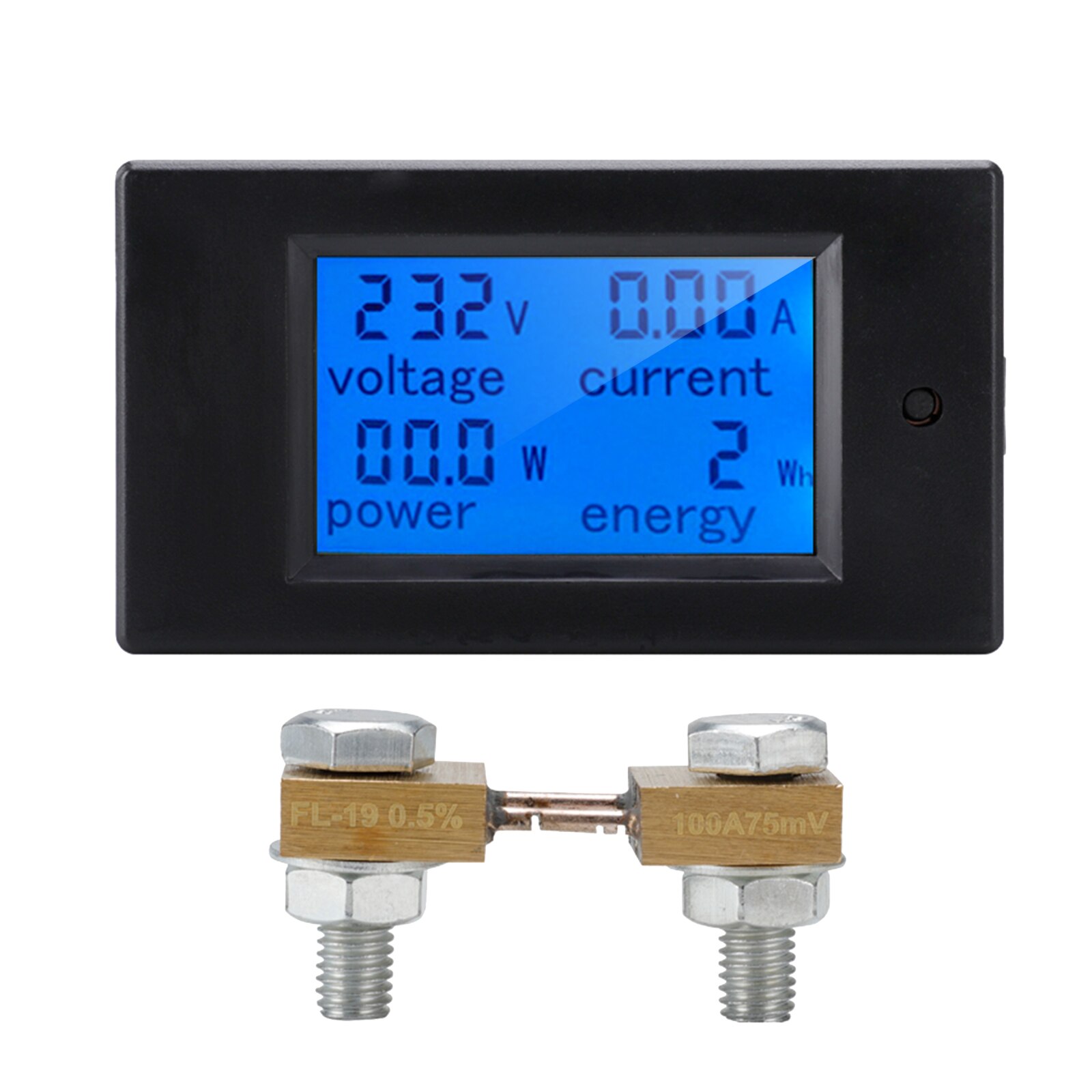 Multifunctionele Digitale Dc Voltage Power Meter Professionele Galvanometer Elektriciteit Meter Stroom Detector Coulombmeter