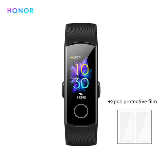 Original Huawei Honor Band 5 Fitness Smart Bracelet Heart Rate Monitoring 5ATM Waterproof Swim Bluetooth 4.2 Smart Wristwatch: black