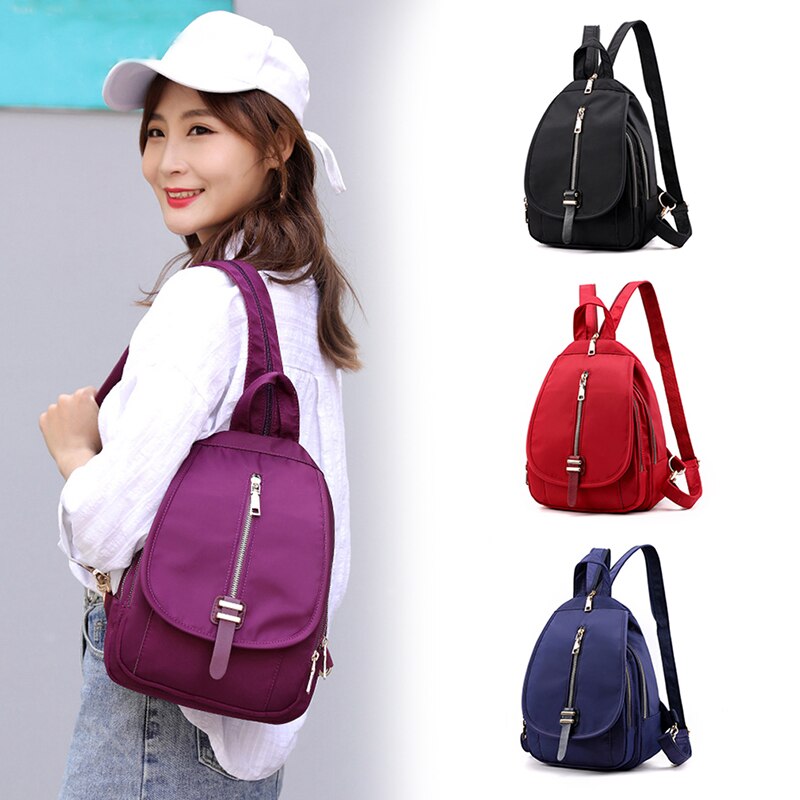 Women Small Backpack Sports Outdoor Bag Backpack Multifunctional Zipper Sport Bag