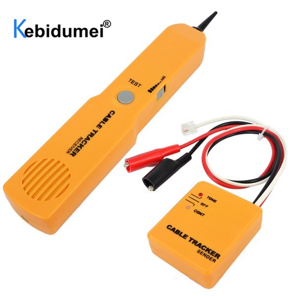 RJ11 Netwerk Tester Telefoon Telefoon Kabel Tester Toner Wire Tracker Tracer Diagnose Tone Line Finder Detector Networking Te