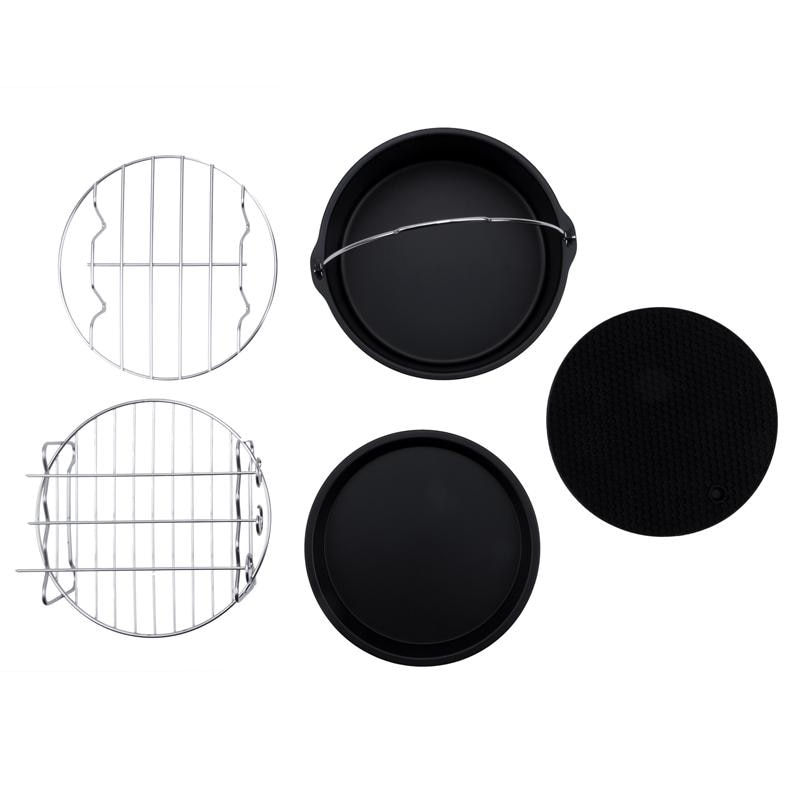 Electric Air Fryer Deep Oven Cooker with Recipe,1300 W, Time and Temperature Display, Touch-Screen Control, Detachable Dishwashe: Default Title