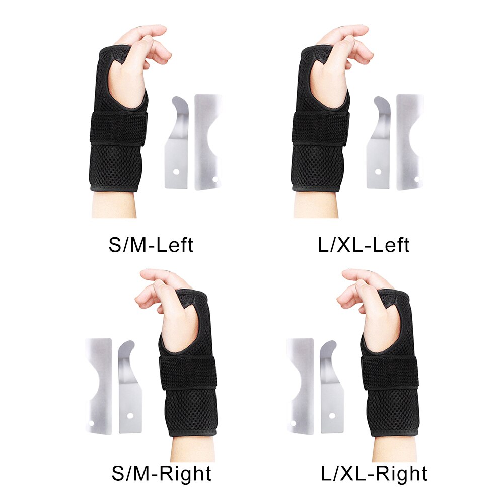 Breathable Wrist Brace Sprain Wrap Metal Splint Wrist Brace Carpal Adjustable Strap Soft Support Relieving pain wrist brace