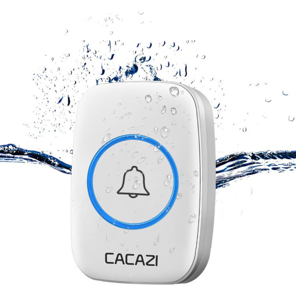 Home Wireless Doorbell Smart Calling Bell Waterproof 300M Remote Battery Button 60 Chimes 5 Volume Intelligent Door Bell Chime