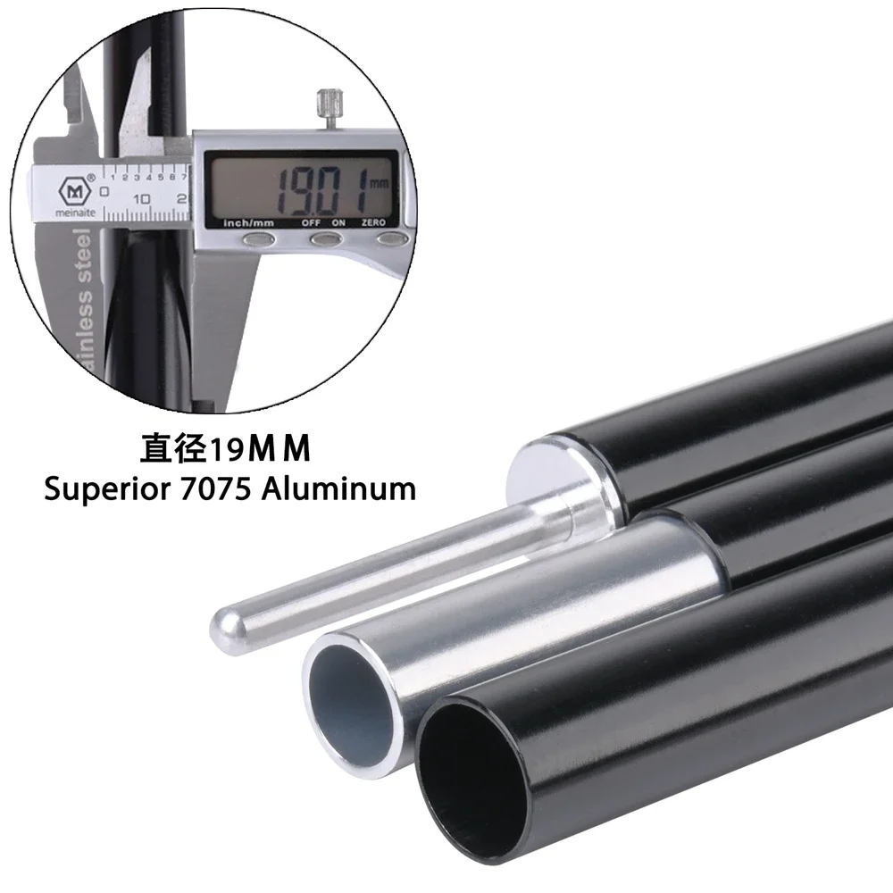 Goture 2 stuks 6 secties aluminium tentstokken 1,8 m vervanging lichtgewicht tentstok reparatieset 7075 aluminiumlegering voor kamperen
