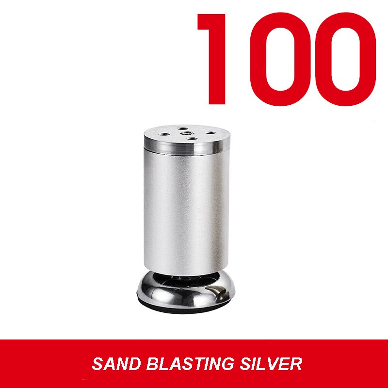 High End Furniture Foot Cushion Thickened Reinforcement Sofa Cabinte Table Legs Chair Leg Feet Protector Stand Foot Cover: Sand Silver-100MM