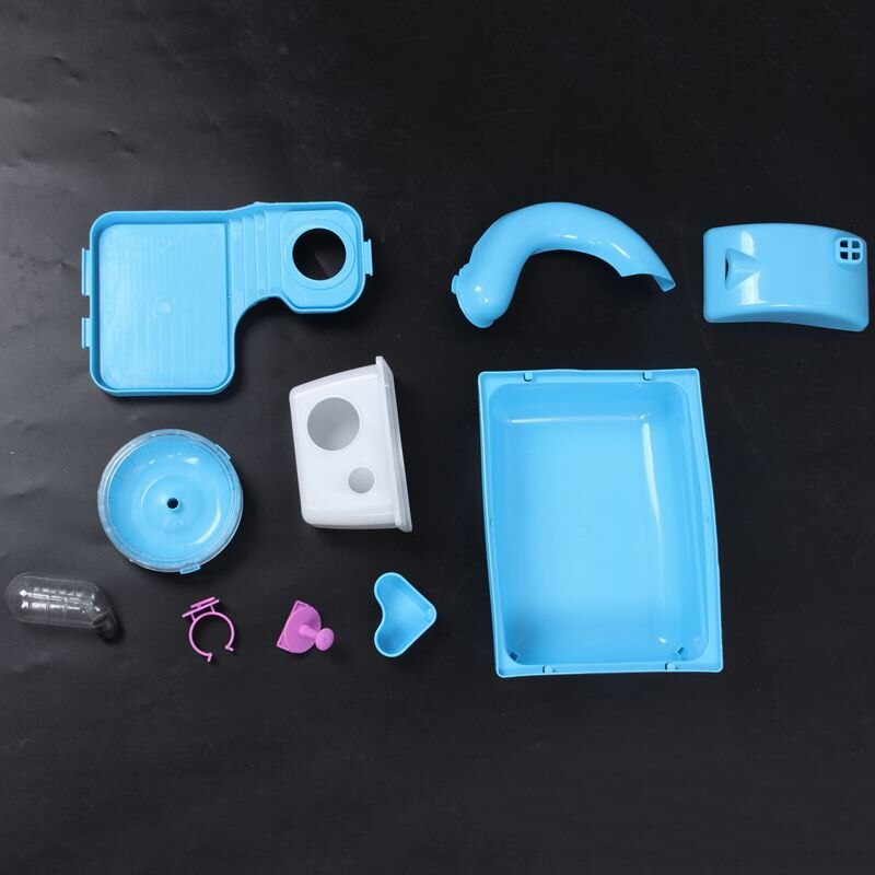 2 piętra piętrowa klatka dla chomika dom z myszką ze zjeżdżalnią