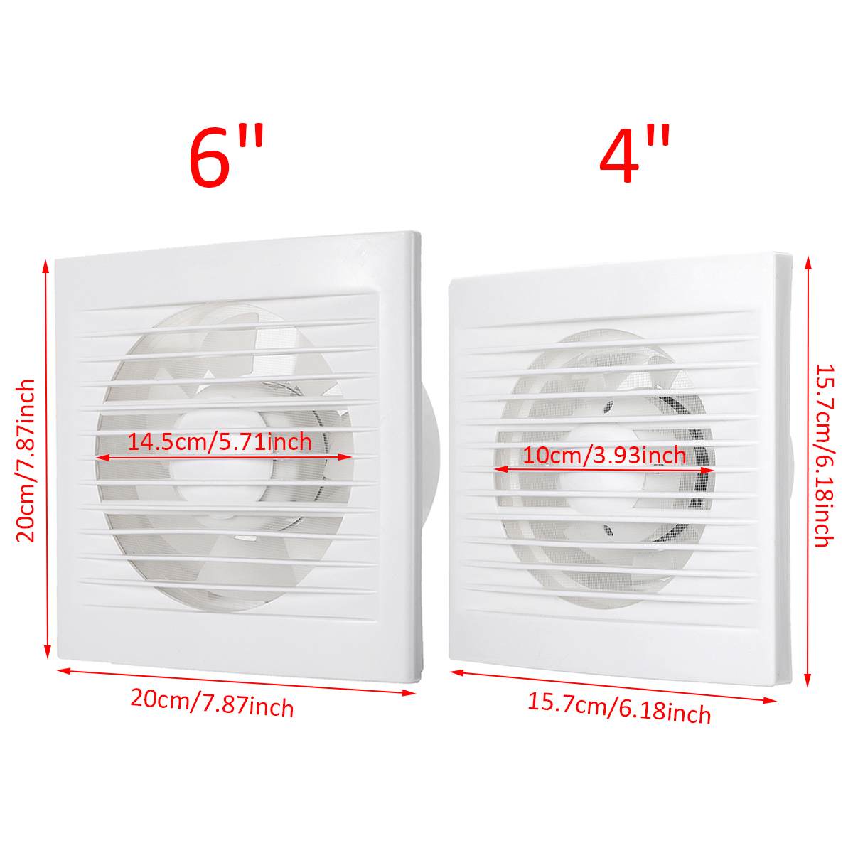 12W silence Ventilating Exhaust Extractor Fan for Window Wall Bathroom Toilet Kitchen Mounted 220V insect prevention 4" 6"