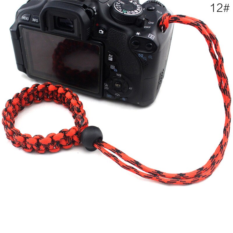 Kamera håndledsrem håndlavet quick release plade til canon nikon pentax slr dslr kameraer håndledsbånd: 12