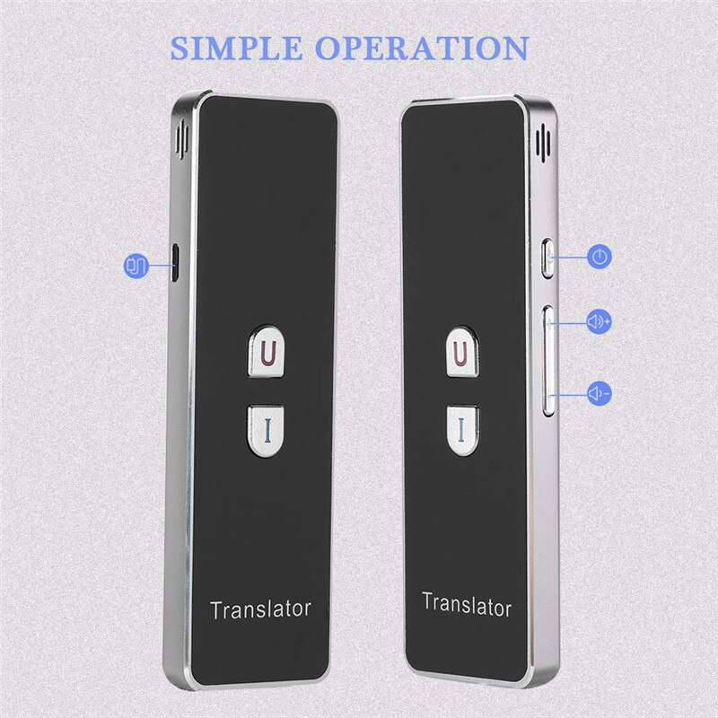 Portable Intelligent Real-time Language Voice Translator Speech 2.4G Smart Pocket Interpreter Support 40 Languages For Business