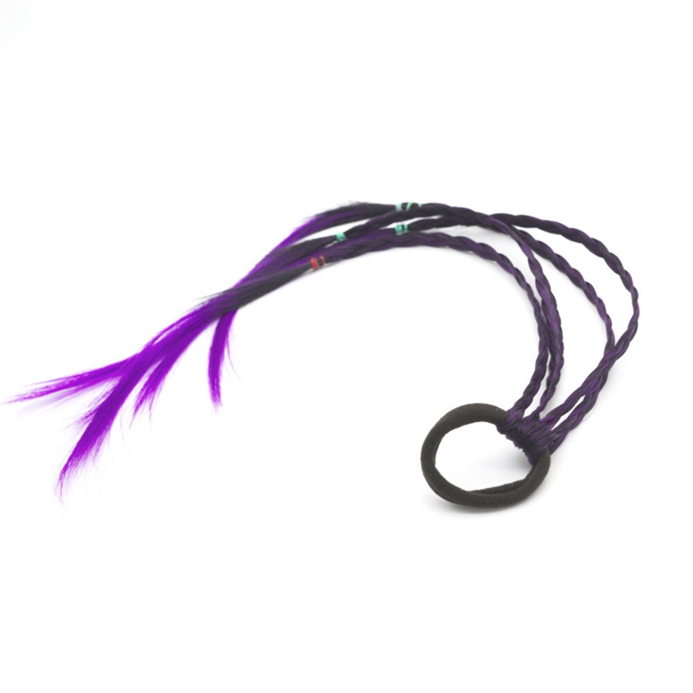Girls Colorful Wigs Ponytail Hair Ornament Headbands Rubber Bands Beauty Hair Bands Headwear Kids Hair Accessories Head Band: 3