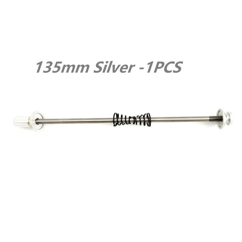 Titanium Alloy Quick Release Lever 74mm 85mm 100mm 130mm 135mm MTB Road Folding Bike Wheelset Quick Release Rod Litepro Brompton: 135mm Silver 1PCS