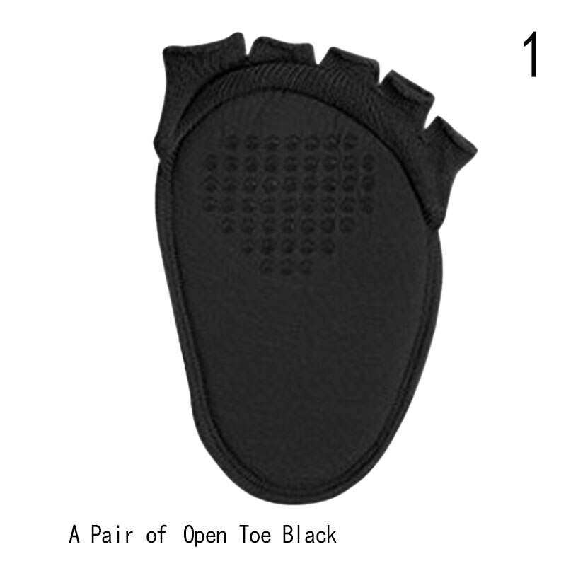 Separador de dedos de media palma, antideslizante, absorbente de sudor, plantillas elásticas, calcetines de cinco dedos, almohadillas de juanete, Hallux Valgus: Verde claro