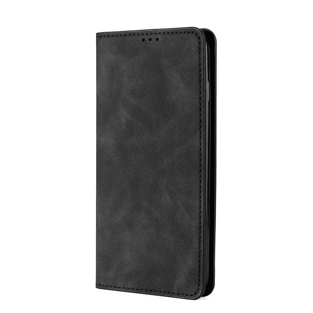 Luxury PU Leather Magnetic Phone Bag Card Holder Cover For Xiaomi Mi10 Lite Case For Xiaomi Note 10 Lite Flip Case Stand Holster: Xiaomi Note 10 Lite / Black