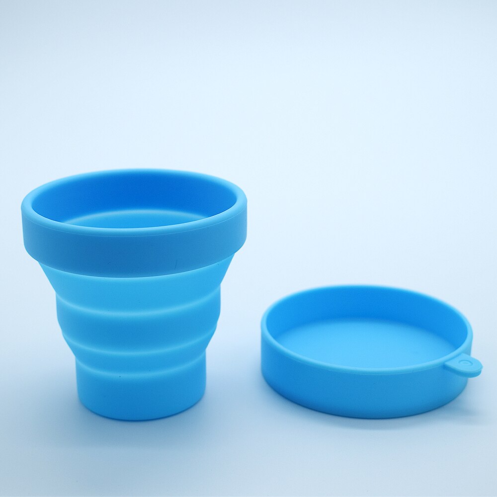 10 pièces pliable stérilisateur coupe coupe menstruelle Silicona Flexible menstruel stérilisant tasse Copa Mestrual Esterilizador pour femme: Sky Blue