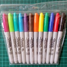 Sharpie 30001 Permanente Verf Marker Set 1mm Ronde Fijne Punt Olie Markeerstift Marker voor Metalen Auto Verf Banden CD Kantoorbenodigdheden