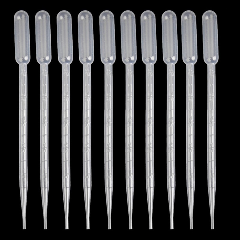 50 pcs 5 ml transfer graduated pipettes graduated 1 ml plastic dropper