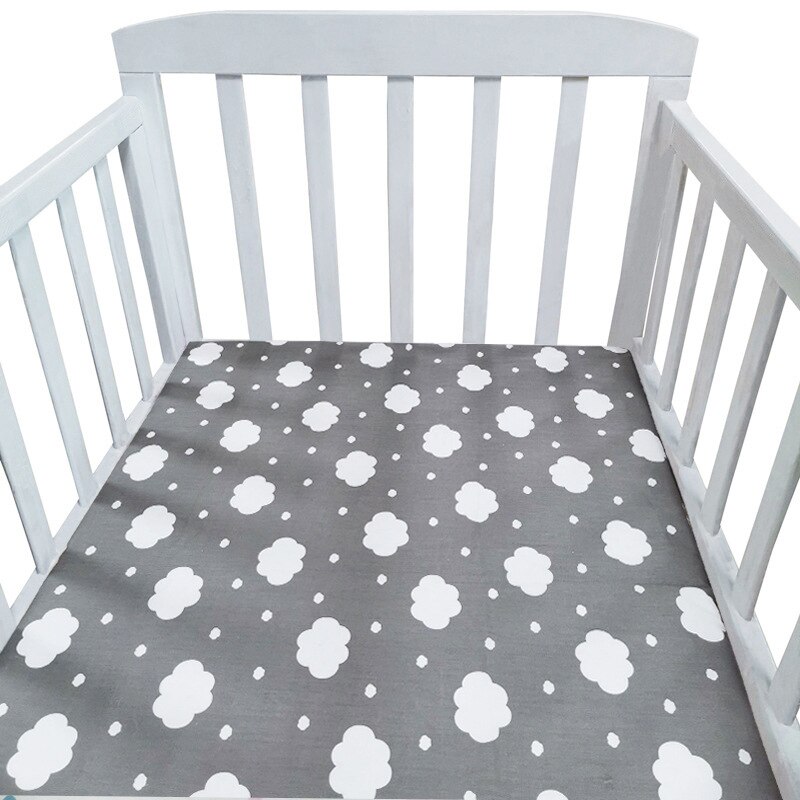 Vauvan pinnasänky lakanat patjan suojapäällinen 100%  puuvillasängyn lakanan suoja vauvan taaperoille pojille tytöille vuodevaatteet 110*65cm: No2