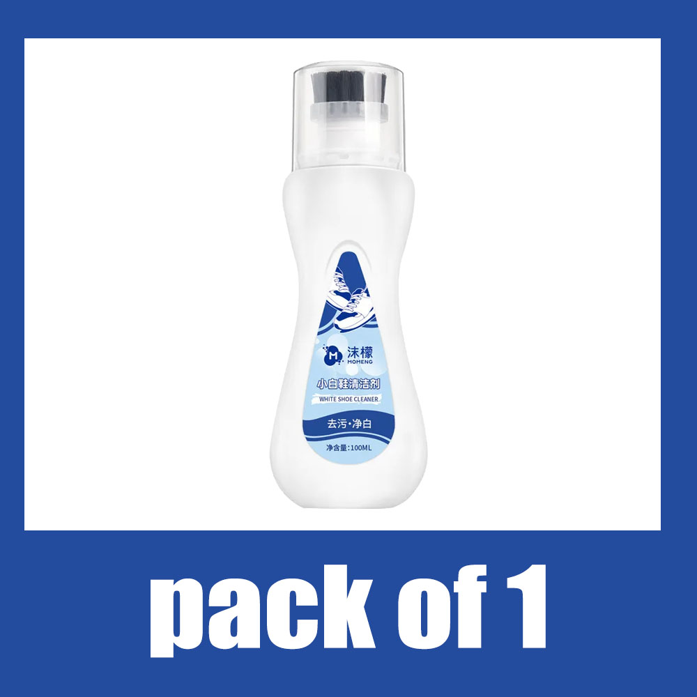 White Shoe Cleaner Shoes Whitening CleanerSneaker Household Cleaner Strong Decontamination Foam Type Dry Cleaning Agent: black