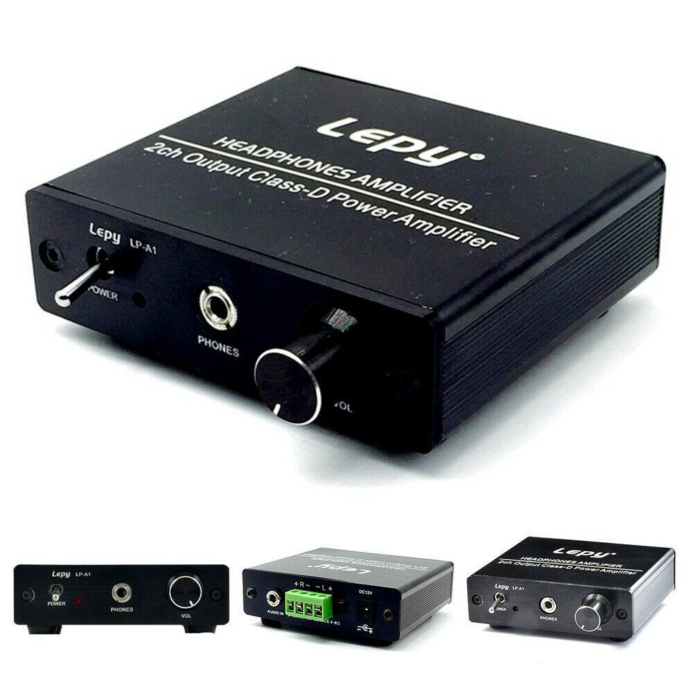 Bilforstærker lepy -a1 digital mini hovedtelefon effektforstærker mini subwoofer