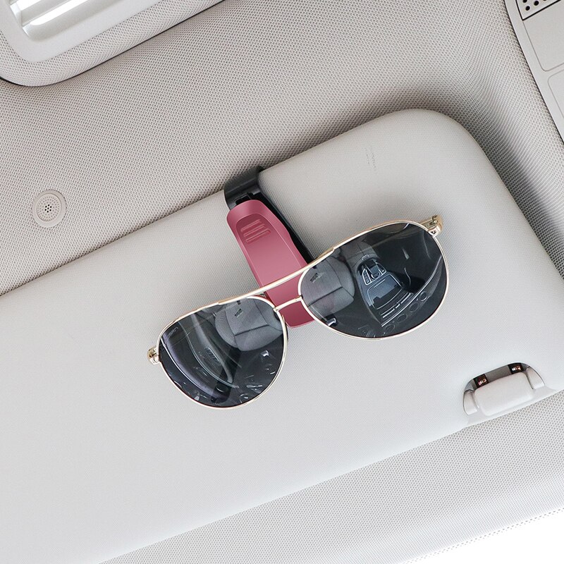 Bil solskærm visirbriller klipkort solbrilleholder lommeklemme til tesla model 3 model x model s bil universal tilbehør