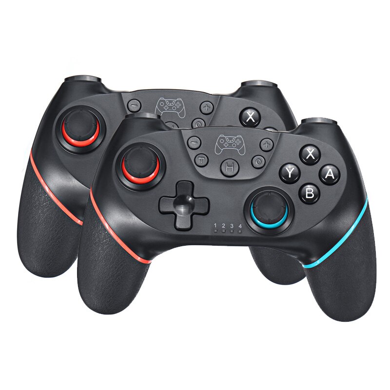 Per Nintendo Interruttore Pro Gamepad Interruttore di Controllo della Console di Gioco Senza Fili Gamepad joystick Controller con 6-Axis Maniglia: 2pcs black 1