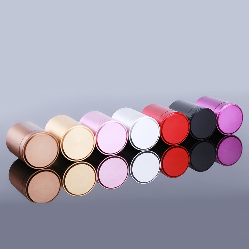 Airtight Smell Proof Container Aluminum Herb Stash Jar Tea Coffee Storage Box tea caddies box