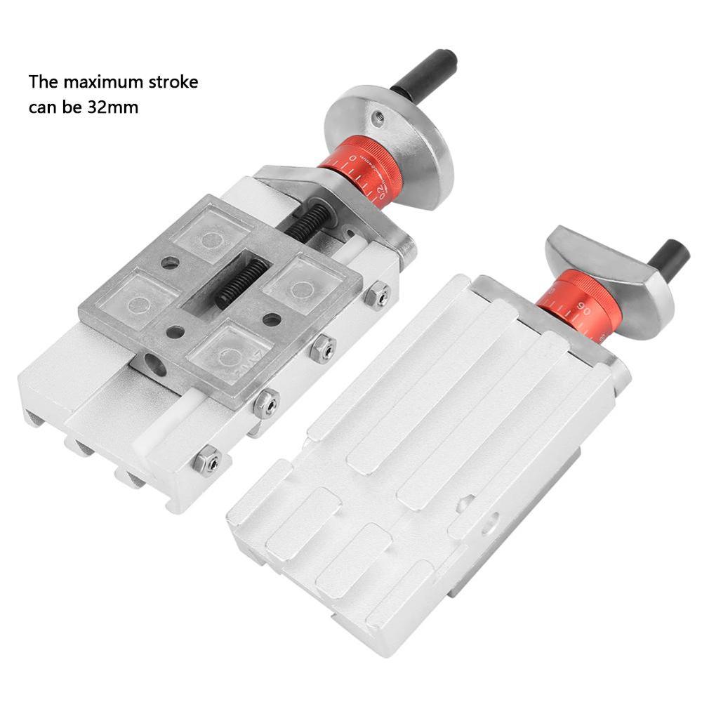 32mm Metal Cross Slide Longitudinal Slide Block Z008M For Mini Lathe Feeding Relieving Axis Y/Z Metal Slide