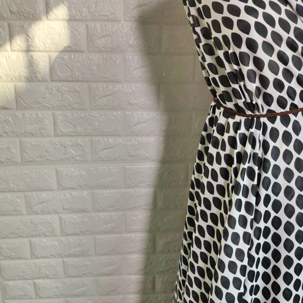Simple impreso seda algodón crepe de crepe seda tela 60% seda 40% algodón vestido diy tela