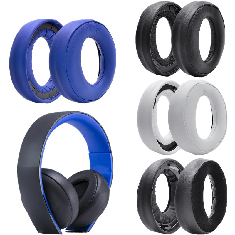 Ørepuder pude hovedbøjle puder cover til sony play station guld trådløs cechya -0083 stereo 7.1 virtuelle surround hovedtelefoner