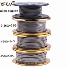 XFKM Hot 5 m/rotolo nuovo Clapton fuso per RDA RBA atomizzatore ricostruibile fili di riscaldamento bobina Alien Clapton MTL Wire A1 SS316 NI80