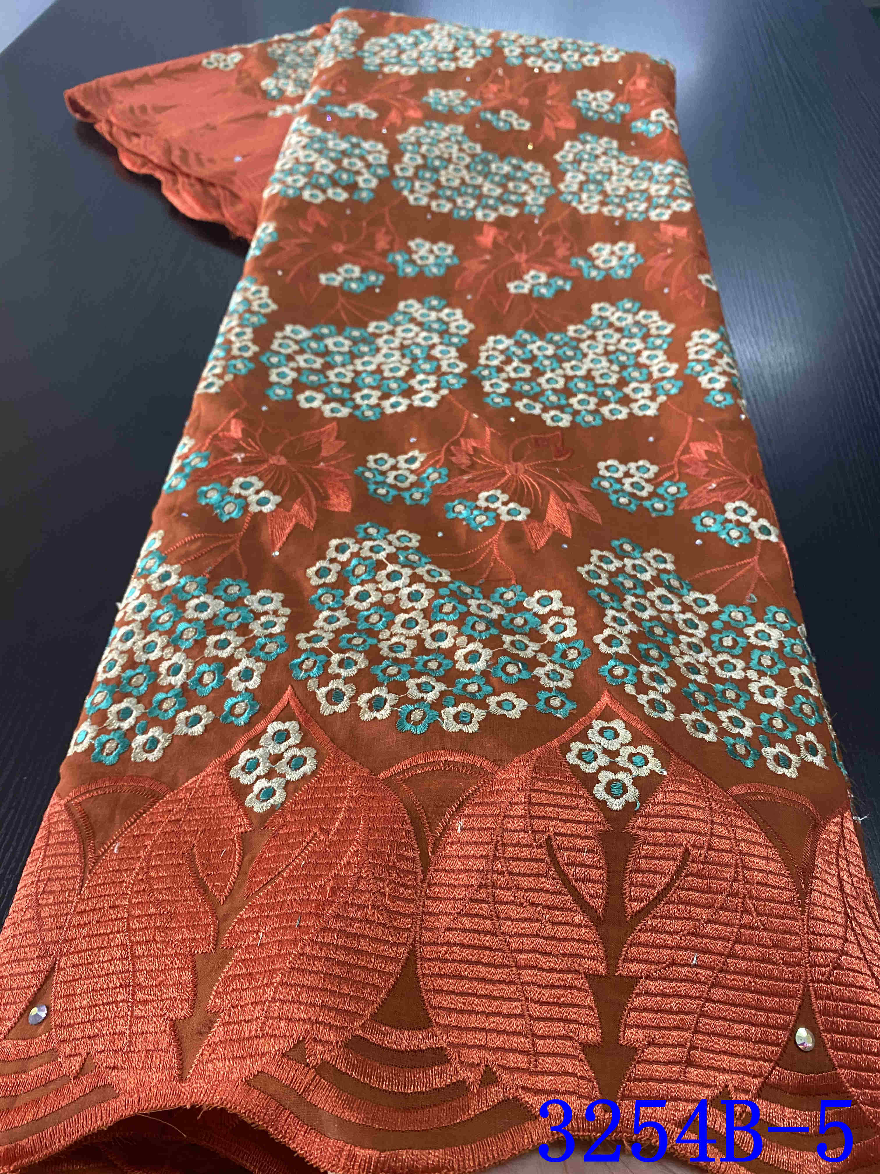 voile lace in switzerland nigerian lace fabrics latest african dry lace fabric cotton lace YA3254B-3: Picture 5