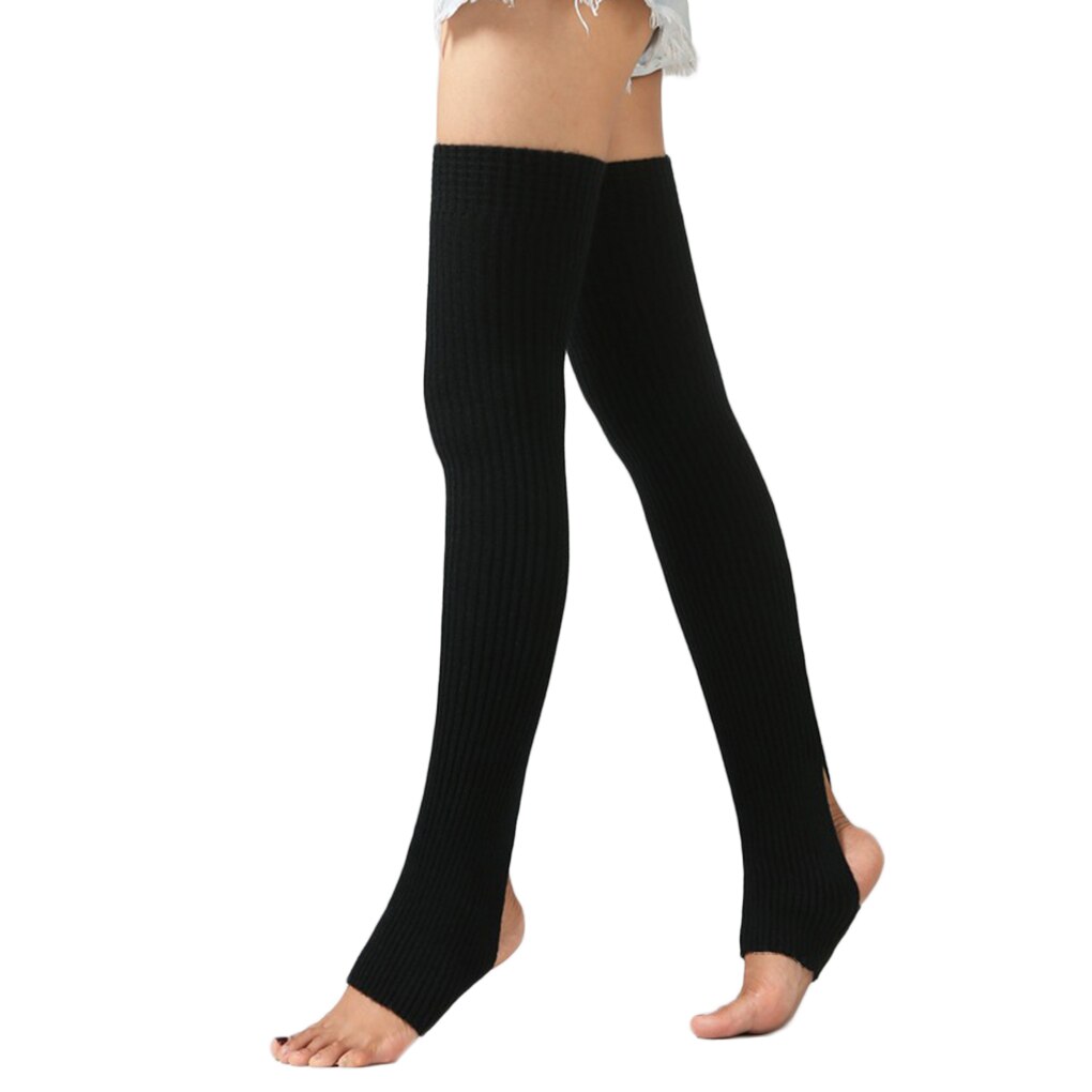 Jambières pour femmes et filles, 1 paire, chaussettes longues sans pieds, automne hiver, danse, stock de Ballet: NO.8