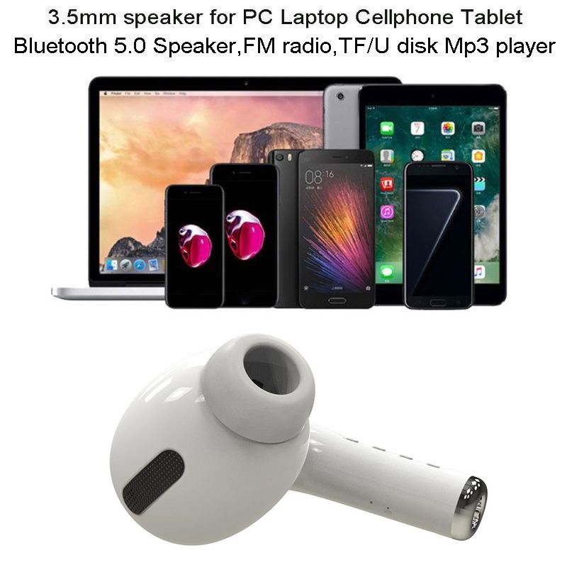 Modelo de auricular gigante, altavoz inalámbrico con Bluetooth, auriculares con forma de reproductor de música estéreo, altavoz , barra de sonido de reproducción de Radio