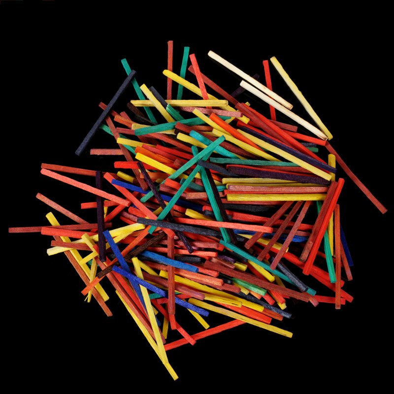 DIY model material matchstick color 2*2*48MM 7 color toy teaching tool