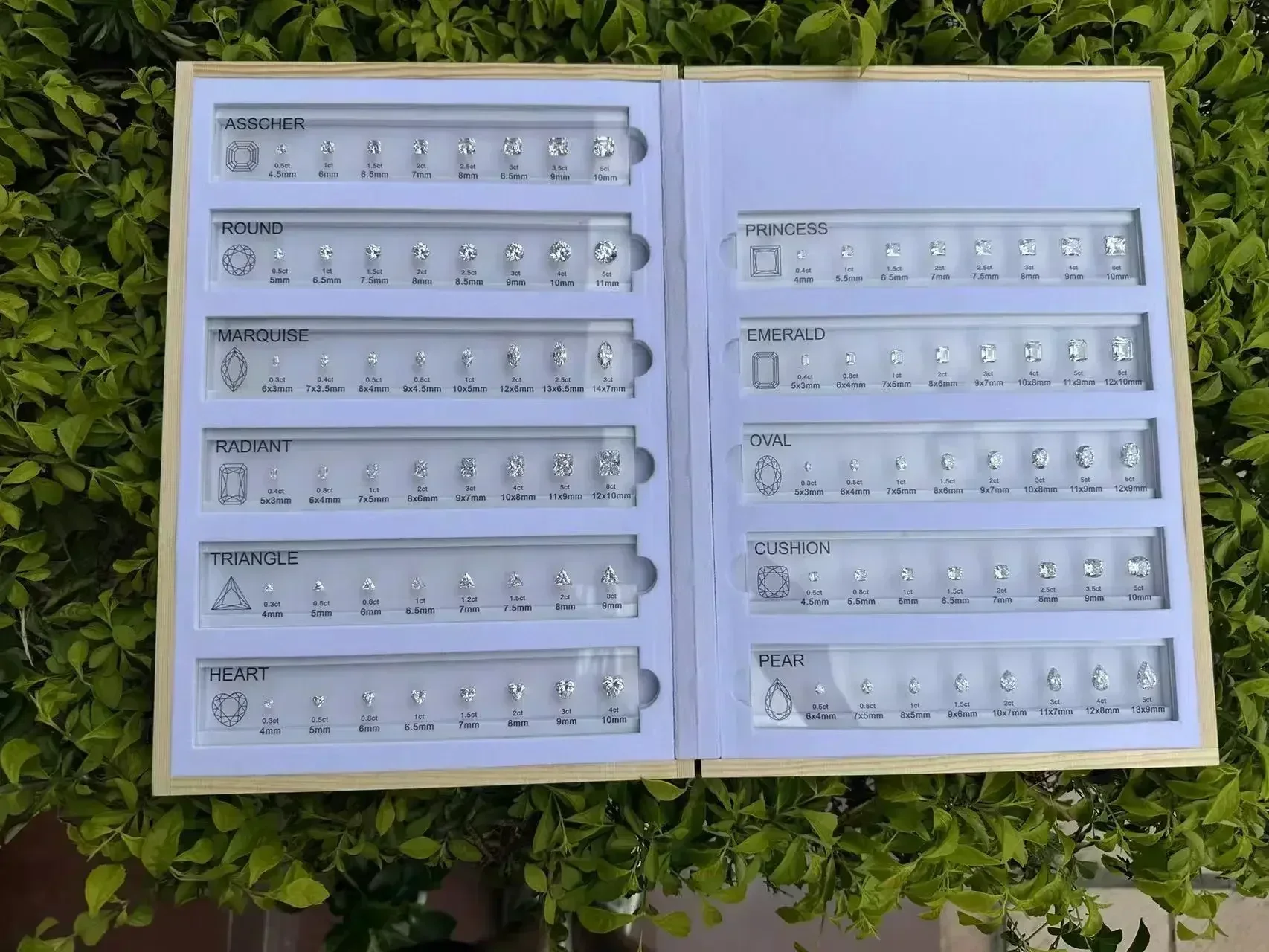 Grade Tester Tools Gemstones Diamond Tools Size Reference Color Clarity Shape Master Stone Set For Jewelry MakingHMJ