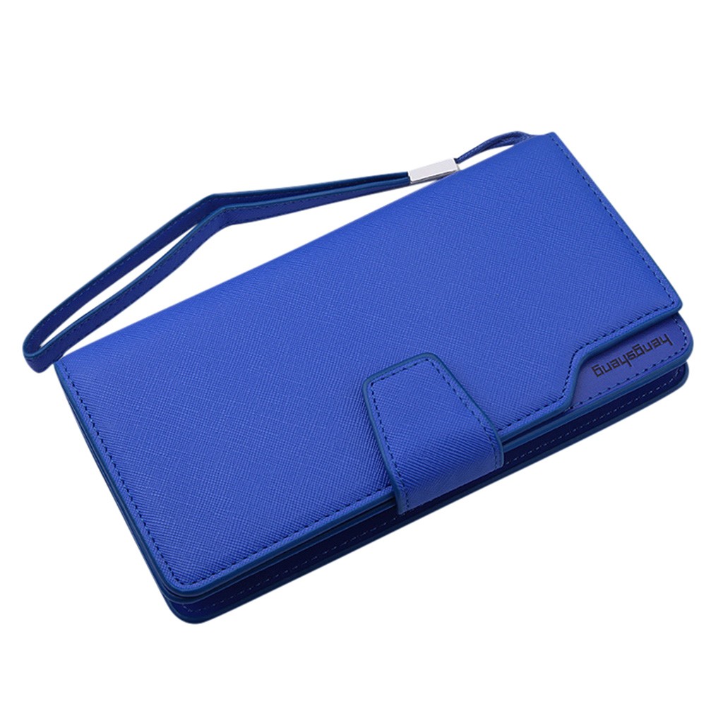 Women's Wallet Folds Casual Pure Color Large-capacity Clutch Soft Multi Wallet For Credit Cards Women #G2