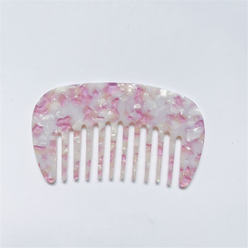 Peine de bolsillo para peluquería, placa de acetato Vintage coreana, Mini peines compactos antiestáticos, cómodos: 9