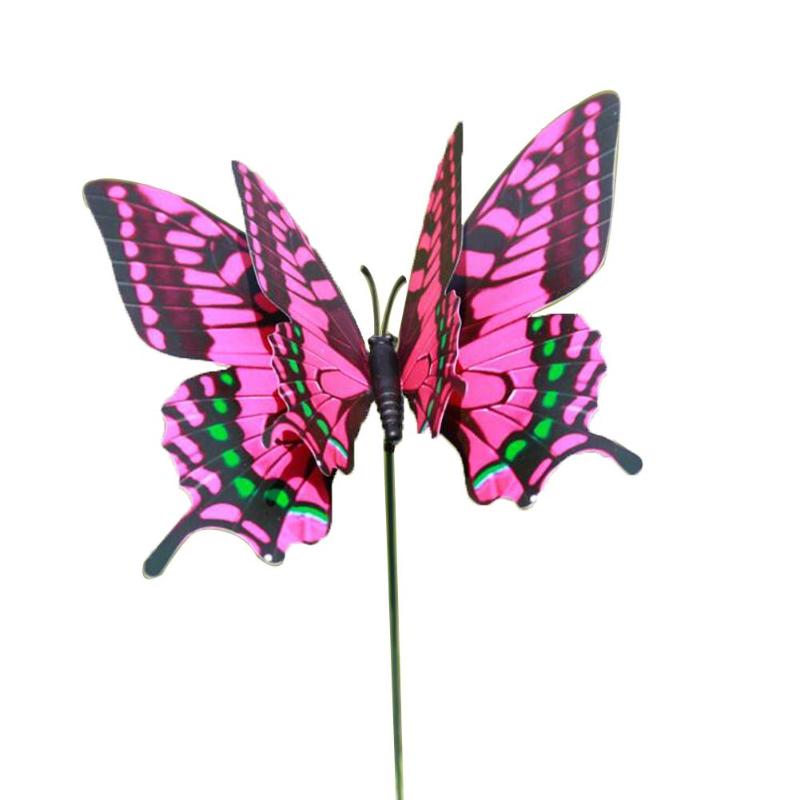 Piquets de papillons artificiels, 50 pièces, jardinières de jardin, décoration d&#39;extérieur, Pots de fleurs