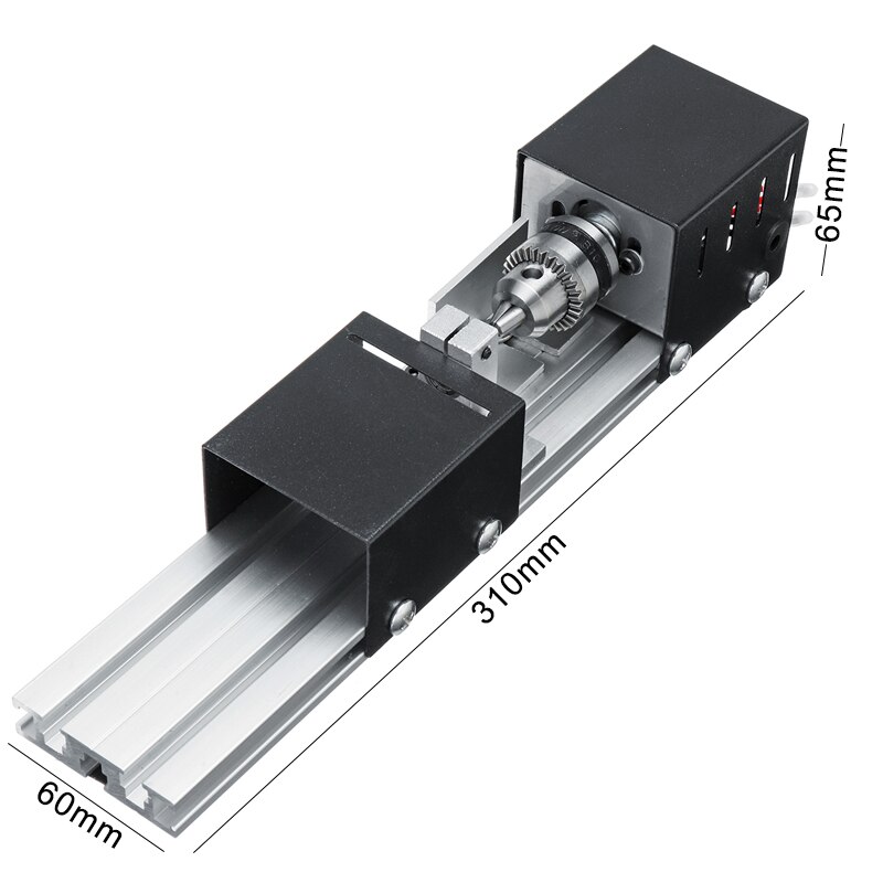 200W 12-24V Mini Wood Lathe Machine DIY Woodworking Buddha Pearl Lathe Grinding Polishing Mini Beads Machine Drill Rotary Tool