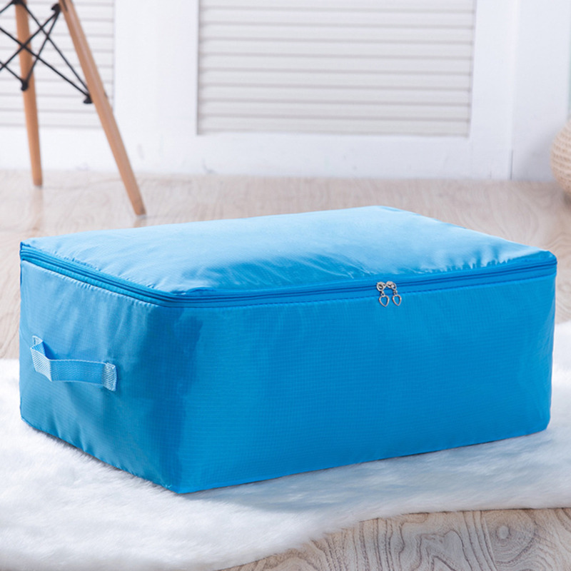 Bolsa de almacenamiento de edredón, organizador Oxford, organizadores de armario de gran capacidad, manta, bolsas de almacenamiento con cremallera a prueba de polvo, caja de almacenamiento para guardarropa