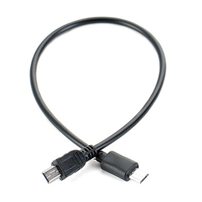 1pc Micro USB Male To Mini USB Male Data Adapter Converter Cable Cord Data Cable 25cm