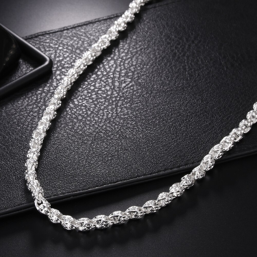 Bayttling 925 Sterling Zilver 20/24 Inch 5Mm Dragon Head Collier Voor Vrouw Man Party Mode Bruiloft Sieraden