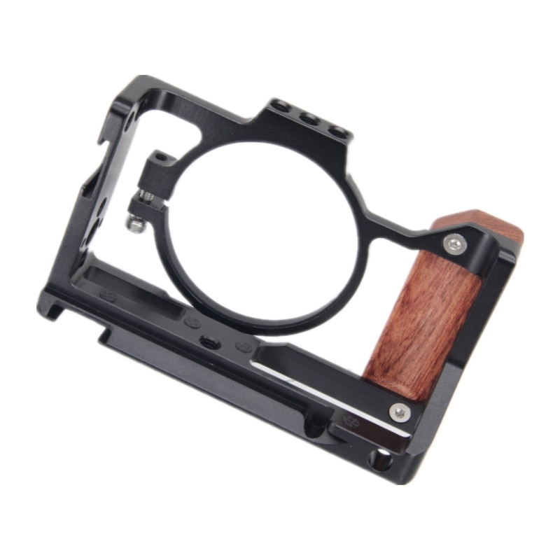ZV1 KäFeige mit Holzgriff für Sony ZV1 Kamera KäFeige mit Holz Handgriff und Kalten Schuh
