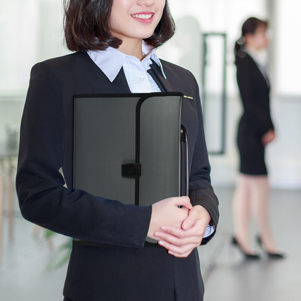 Expand A4 Box File Manager Paper File Folder Desktop Folder File Paper Storage Box School Office Stationery Extension Folder