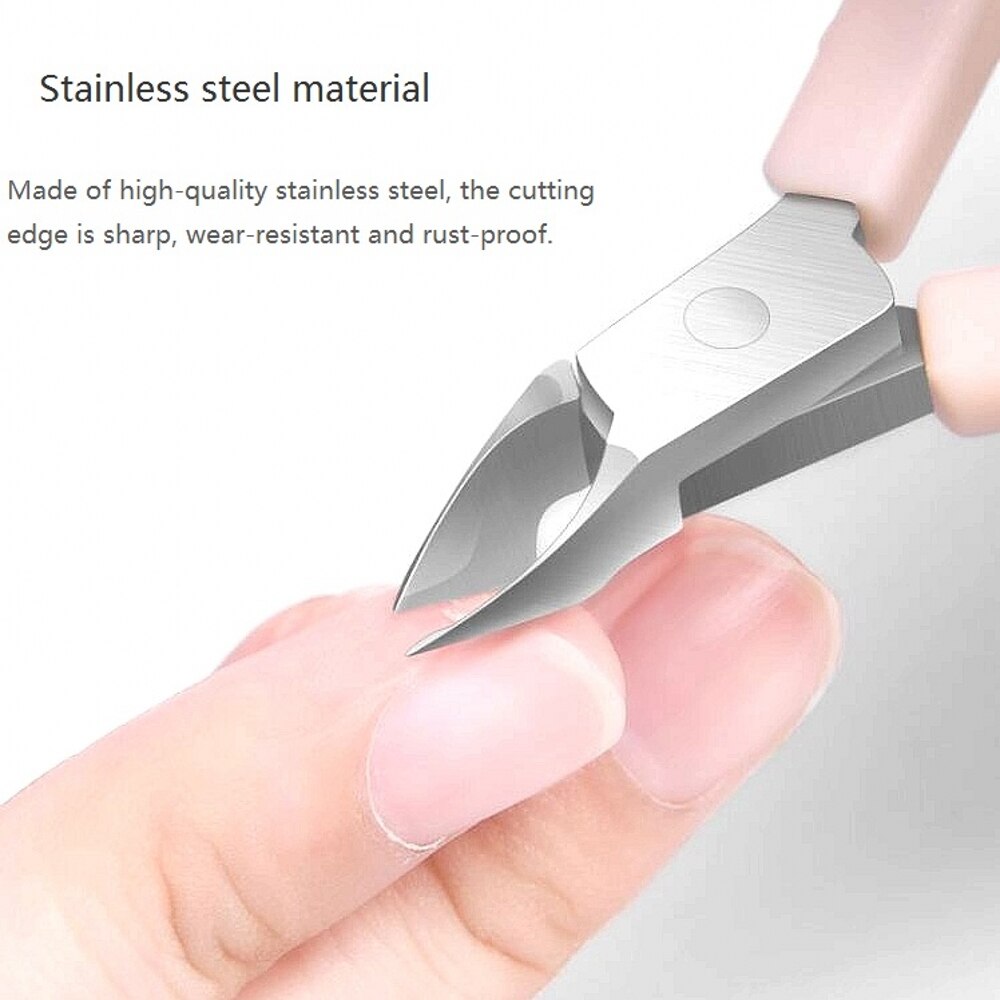 1 Nagel Haarschneidemaschine Zange rostfrei Stahl Nagel Haarschneidemaschine Zehe Haarschneidemaschine Kutikula Schere Nagel Erweiterung Kunst