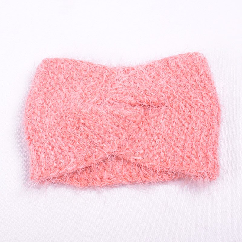 Gebreide Vrouwen Hoofdband Tulband voor Meisjes Zachte Katoenen Breien Winter Haarband Baby Meisjes Haar Accessoires: Pink headband