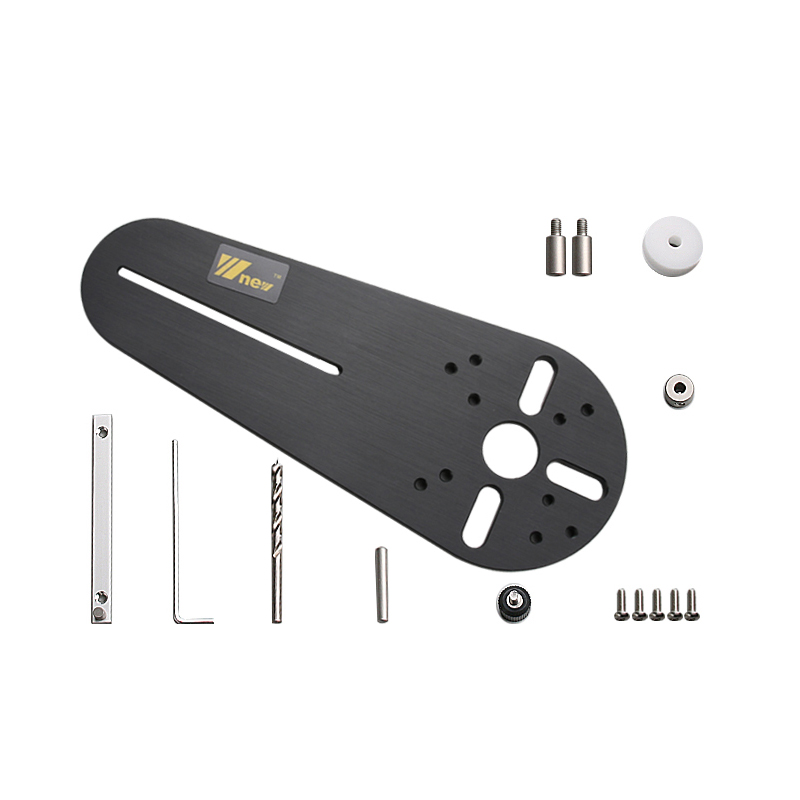 Circle Cutting Jig for Bosch Makita Electric Hand Trimmer Wood Router Circle Milling Groove DIY Tools Woodworking Milling: Set B