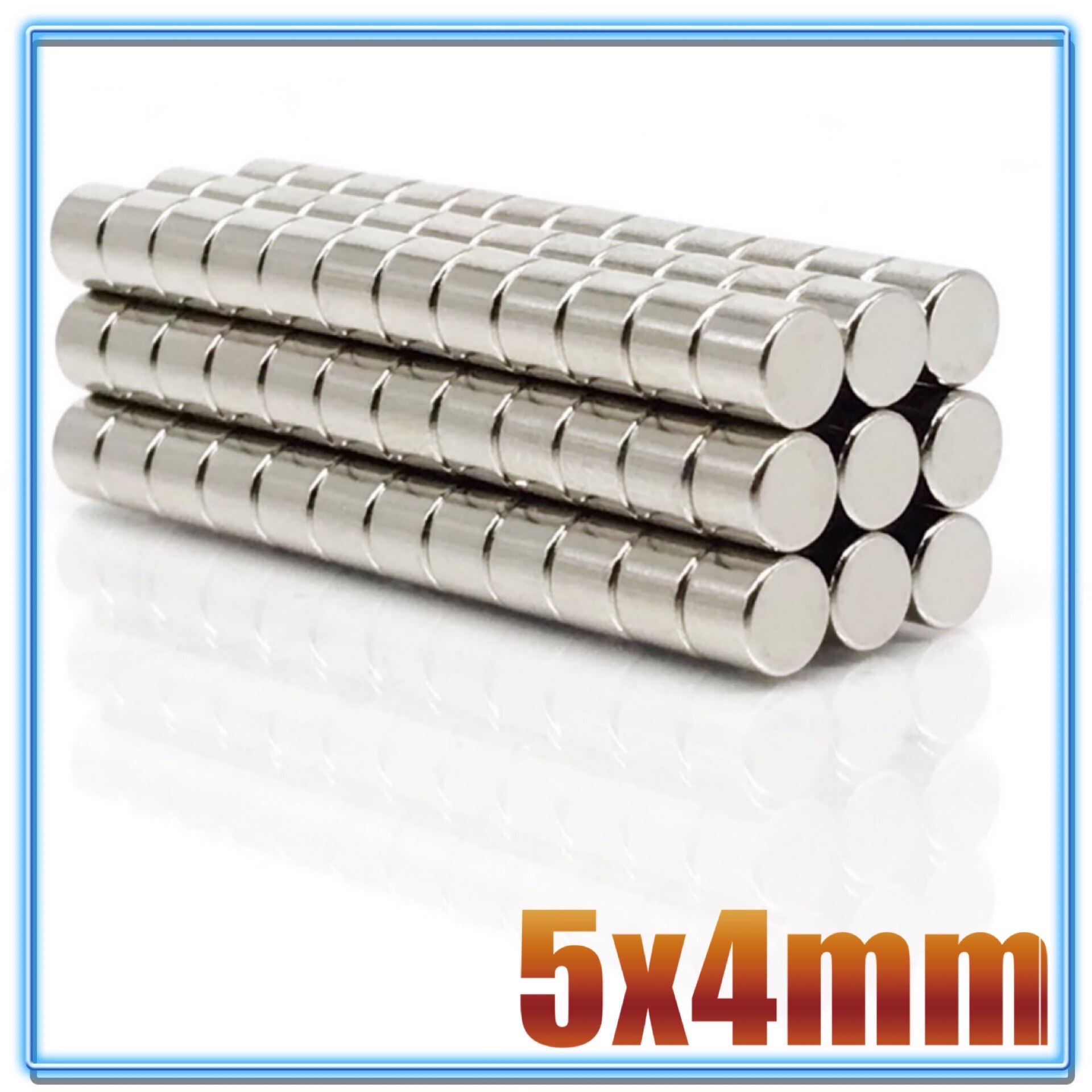 1000Pcs Mini Kleine N35 Ronde Magneet 5X1 5X1.5 5X2 5X3 5X4 5X5 Mm Neodymium Magneet Permanente Ndfeb Super Sterke Krachtige Magneten: 5x4(1000Pcs)
