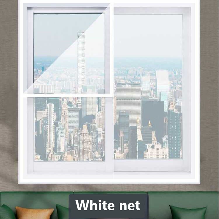 Moustiquaire à mouches pour fenêtre, filet en maille Invisible, amovible, lavable, pour l&#39;intérieur: white / w100xh100cm